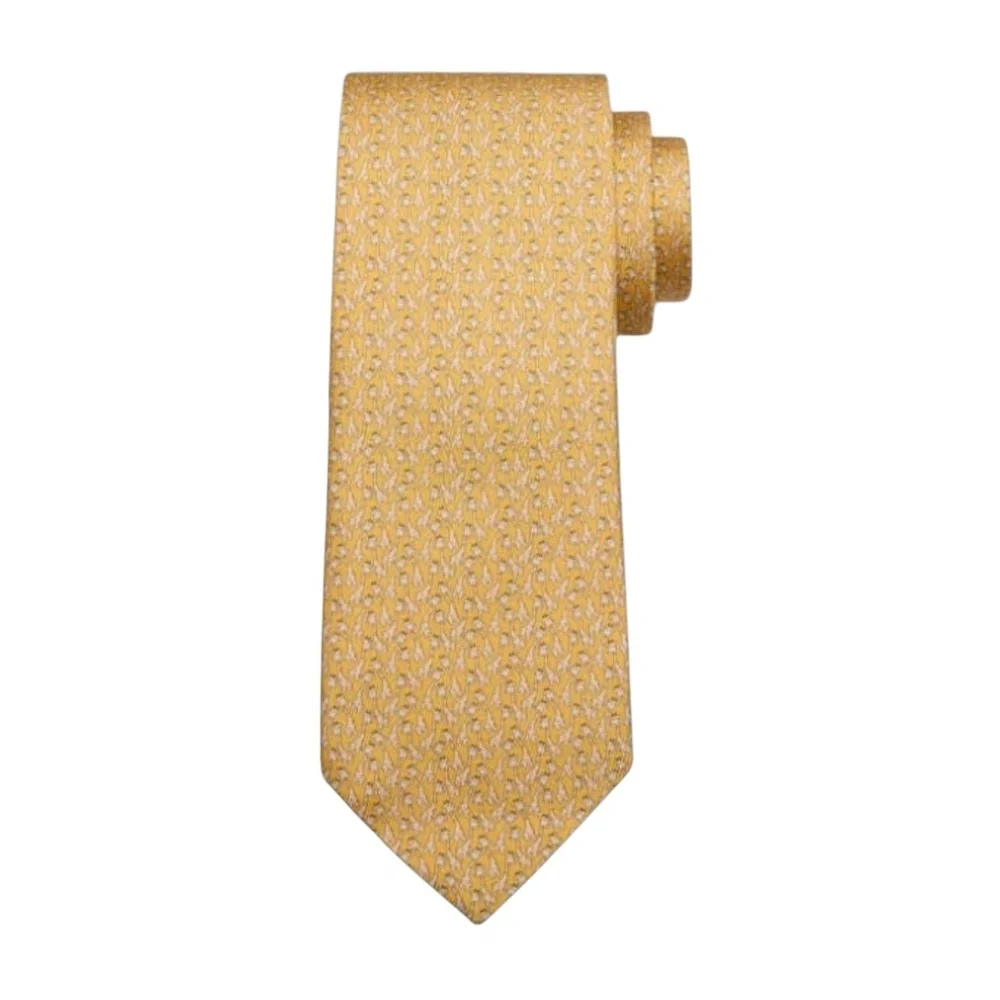 Ferragamo Giraffe-Print Silk Tie - Picture 10 of 16